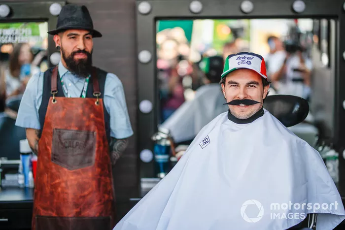 Sergio Perez, Racing Point Force India F1 Team at Movember Foundation 