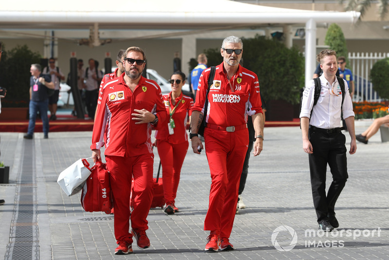 Gino Rosato, Ferrari et Maurizio Arrivabene, team principal Ferrari