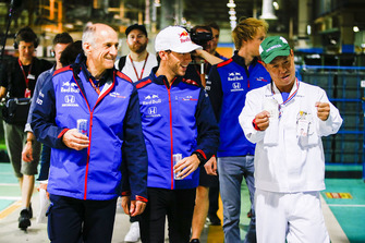 Pierre Gasly, Scuderia Toro Rosso, Brendon Hartley, Scuderia Toro Rosso ve Franz Tost, Scuderia Toro Rosso Takım Patronu
