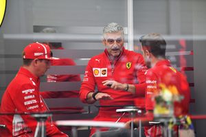 Maurizio Arrivabene, Ferrari Team Principal with Kimi Raikkonen, Ferrari and Sebastian Vettel, Ferrari