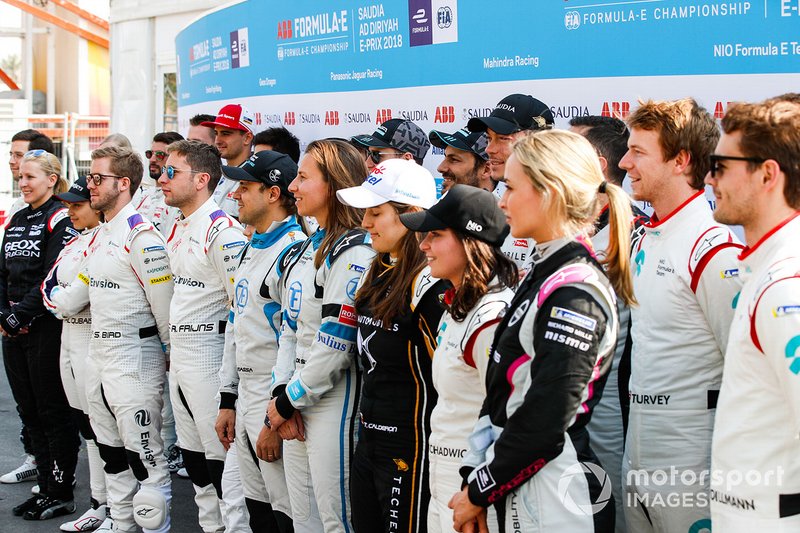 Testing Driver line up in Saudi Arabia