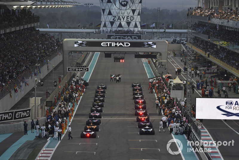A start előtt - Abu Dhabi Nagydíj - F1 2018
