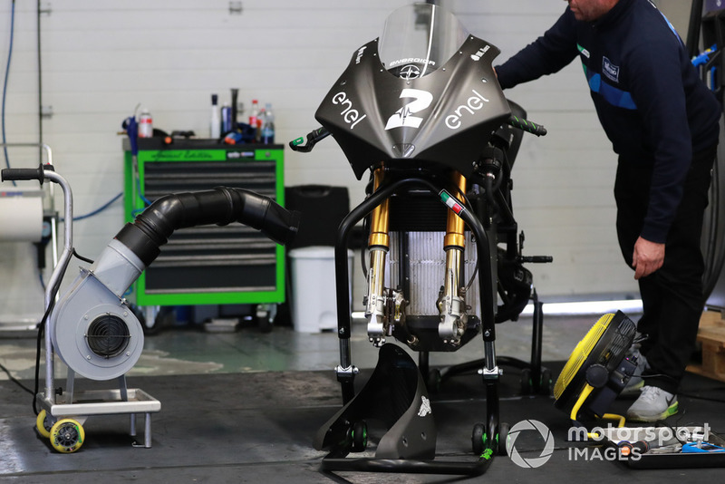 Detalle de la motocicleta de MotoE