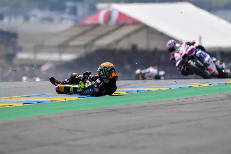 Luca Marini, VR46 Racing Team, crash
