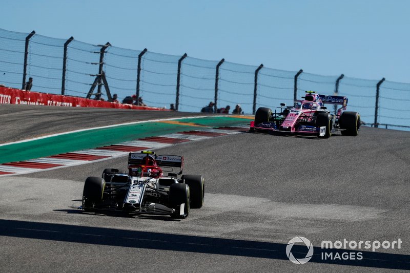Antonio Giovinazzi podczas GP Stanów Zjednoczonych 2019