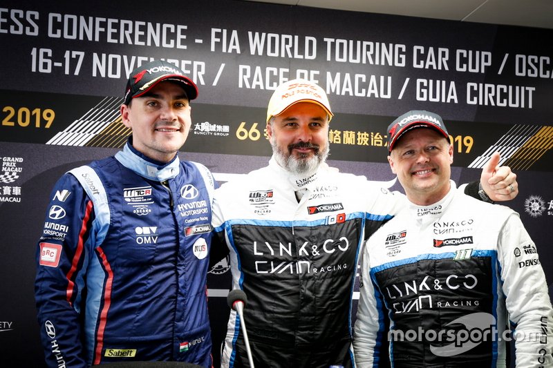 Yvan Muller, Cyan Racing Lynk & Co 03 TCR, Norbert Michelisz, BRC Hyundai N Squadra Corse Hyundai i30 N TCR, Andy Priaulx, Cyan Performance Lynk & Co 03 TCR