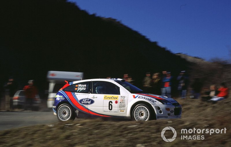 Carlos Sainz, Luis Moya, Ford Focus RS, al Rally Monte Carlo del 2000