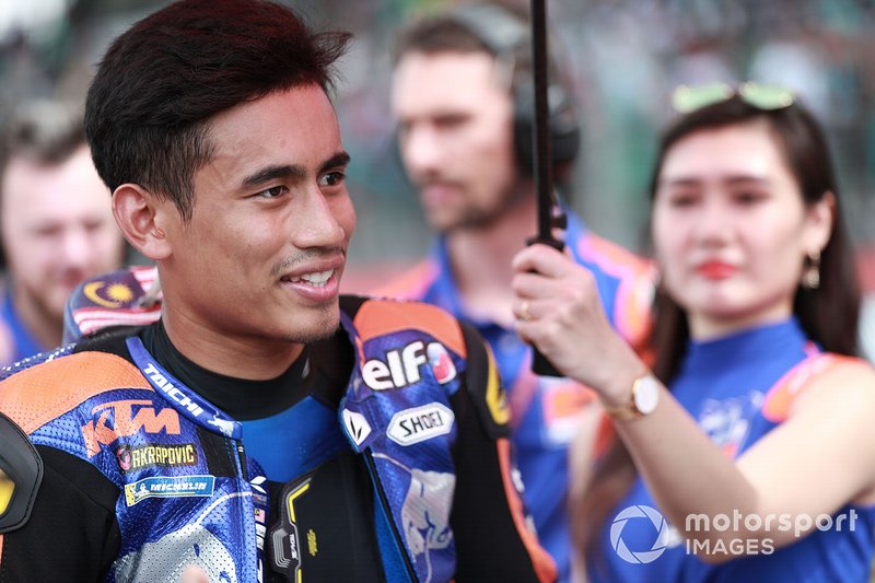 Hafizh Syahrin: Marc Márquez. "Porque está... no loco, pero sí es alguien que intenta todo lo que tiene"