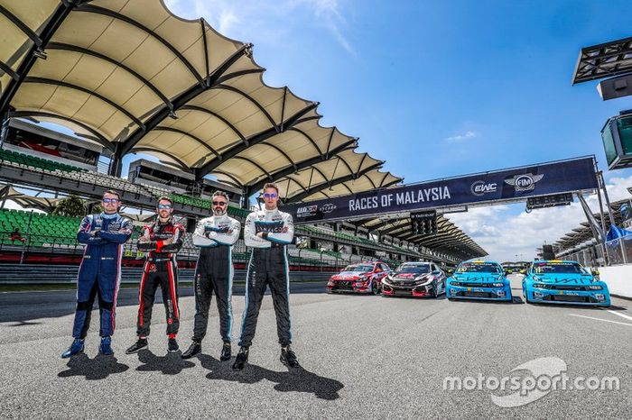 Title Contenders, Norbert Michelisz, BRC Hyundai N Squadra Corse Hyundai i30 N TCR, Esteban Guerrieri, ALL-INKL.COM Münnich Motorsport Honda Civic Type R TCR, Yvan Muller, Cyan Racing Lynk & Co 03 TCR, Thed Björk, Cyan Racing Lynk & Co 03 TCR