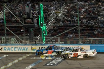Race Winner Stewart Friesen, Halmar Friesen Racing, Chevrolet Silverado Halmar International