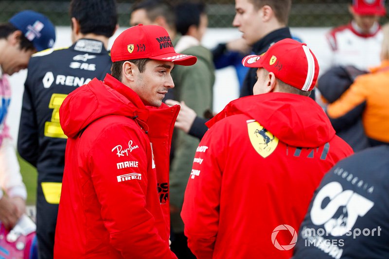 Charles Leclerc, Ferrari y Sebastien Vettel, Ferrari