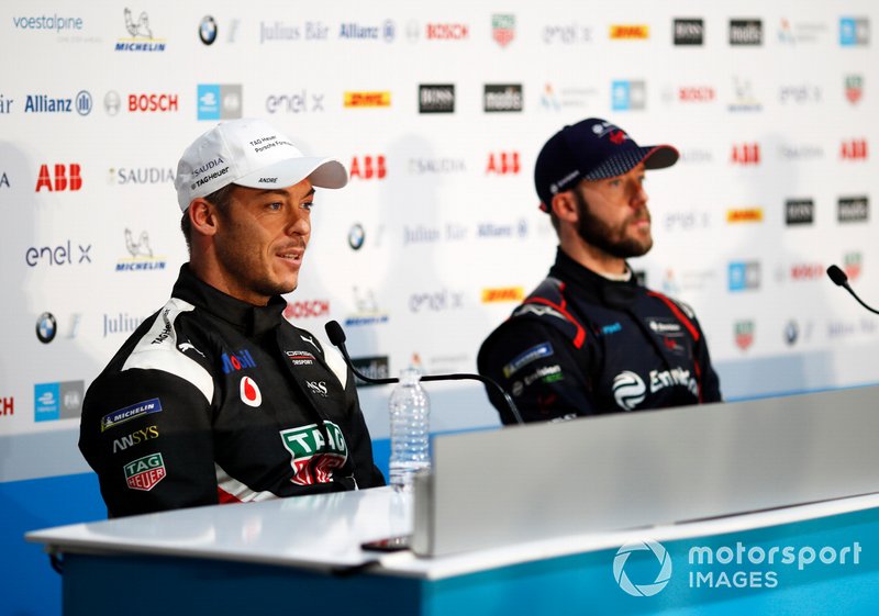 Andre Lotterer, Porsche, Porsche 99x Electric, Sam Bird, Virgin Racing, in the press conference