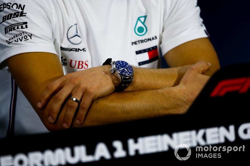 Watch of Valtteri Bottas, Mercedes AMG F1 In the Press Conference