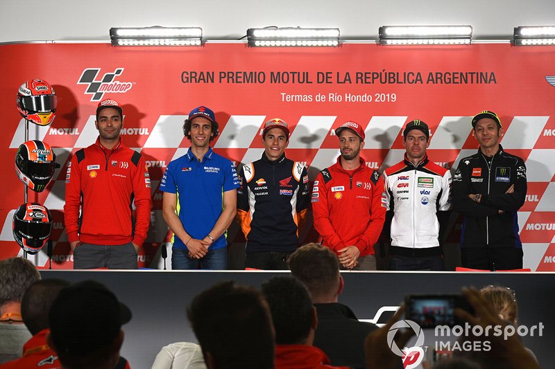 Danilo Petrucci, Ducati Team, Alex Rins, Team Suzuki MotoGP, Marc Marquez, Repsol Honda Team, Andrea Dovizioso, Ducati Team, Cal Crutchlow, Team LCR Honda, Valentino Rossi, Yamaha Factory Racing