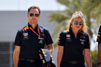 Christian Horner, Takım Patronu, Red Bull Racing, Jayne Poole, HR Direktörü, Red Bull Racing & Red Bull Technology, ve Adrian Newey, Teknik Şef, Red Bull Racing