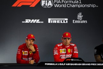 Sebastian Vettel, Ferrari, en Charles Leclerc, Ferrari
