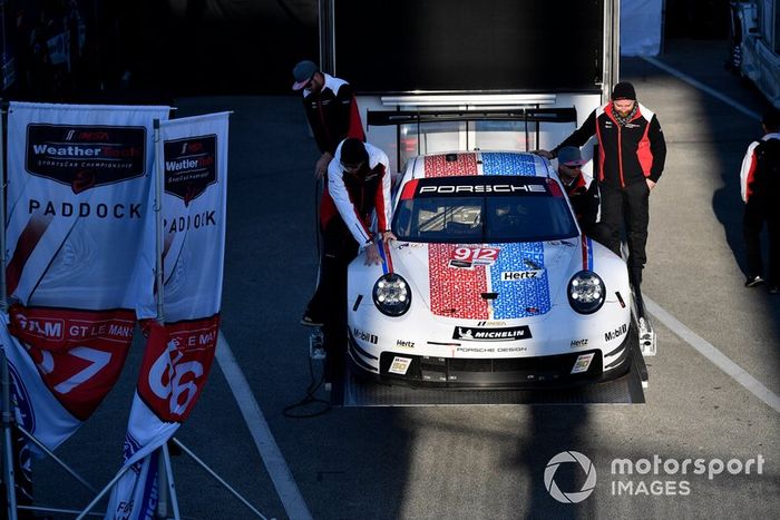 #912 Porsche GT Team Porsche 911 RSR, GTLM: Mathieu Jaminet, Earl Bamber, Laurens Vanthoor