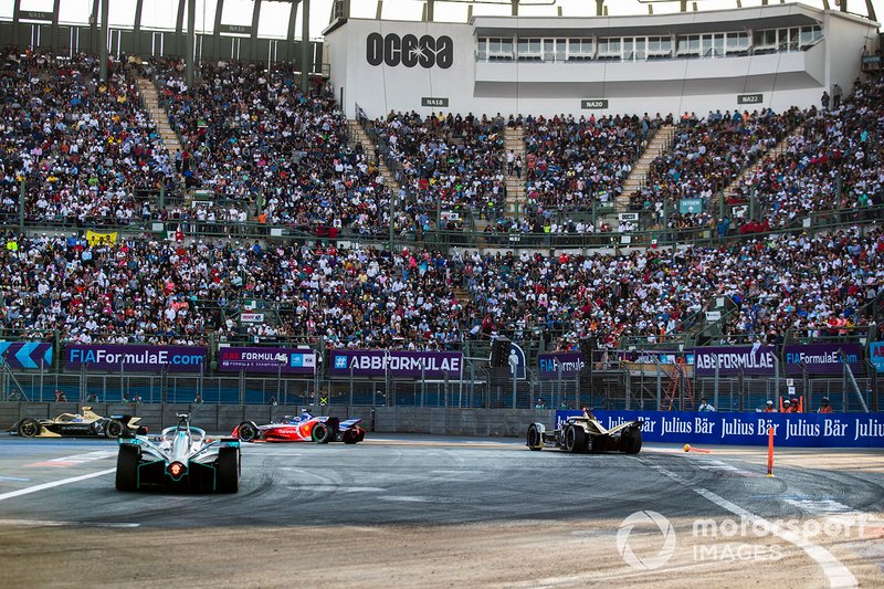 Andre Lotterer, DS TECHEETAH, DS E-Tense FE19 Jérome d'Ambrosio, Mahindra Racing, M5 Electro, Jean-Eric Vergne, DS TECHEETAH, DS E-Tense FE19