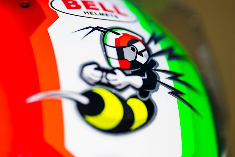 El casco de Antonio Giovinazzi