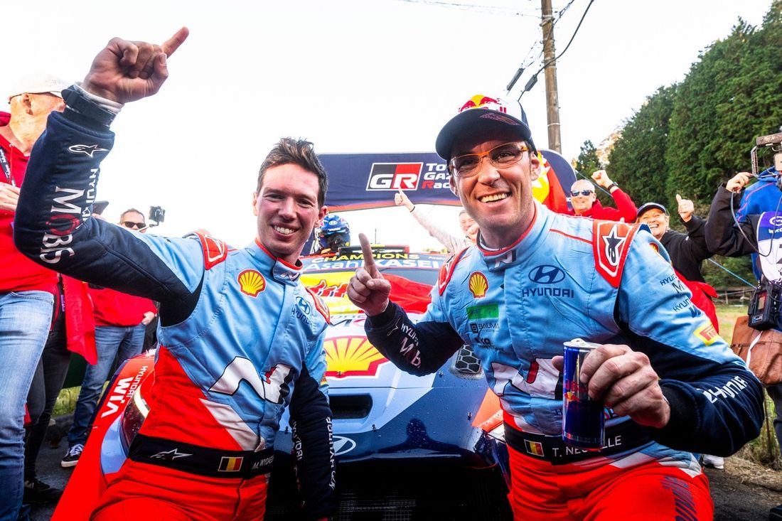 Campeón del Mundo Thierry Neuville, Martijn Wydaeghe, Hyundai World Rally Team Hyundai i20 N Rally1