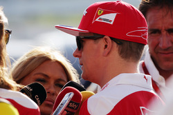 Kimi Raikkonen, Ferrari with the media
