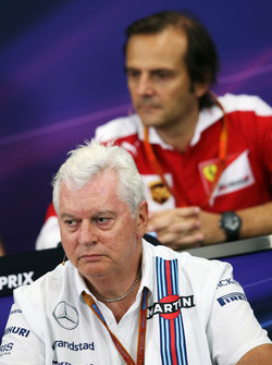 Pat Symonds, Williams Chief Technical Officer in the FIA Press Conference