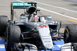Winner Lewis Hamilton, Mercedes AMG F1 W07 Hybrid in parc ferme