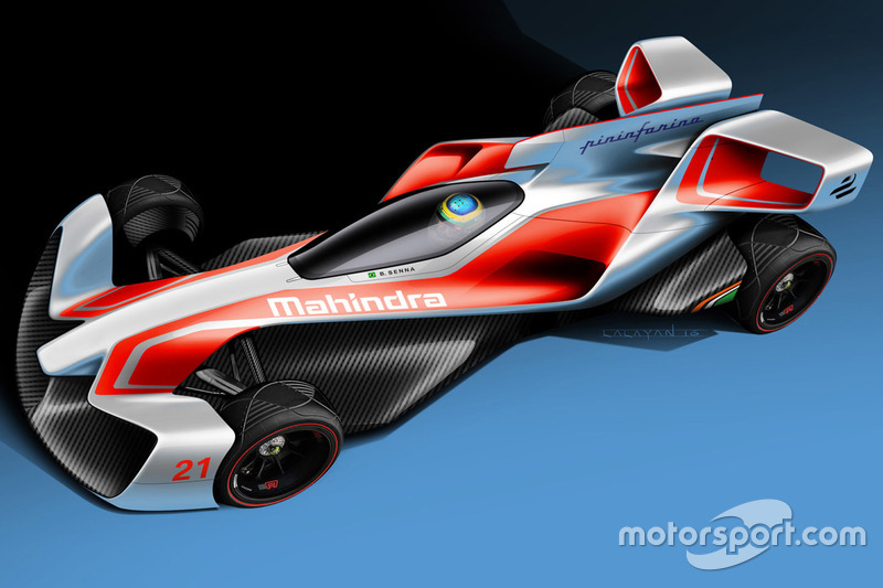 Konsep mobil Formula E Mahindra Racing Pininfarina