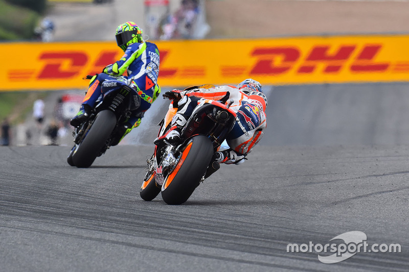 Valentino Rossi, Yamaha Factory Racing and Dani Pedrosa, Repsol Honda Team