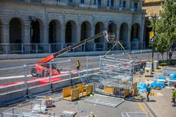 Baku city circuit preparations