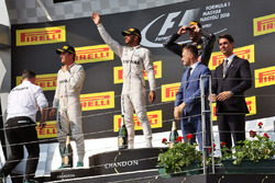 Podium: Sieger Lewis Hamilton, Mercedes AMG F1 Team; 2. Nico Rosberg, Mercedes AMG F1 Team; 3.Daniel