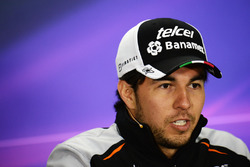 Sergio Perez, Sahara Force India F1 in the FIA Press Conference