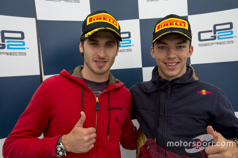 Antonio Giovinazzi, Prema Racing e Pierre Gasly, Prema Racing nella conferenza stampa post gara
