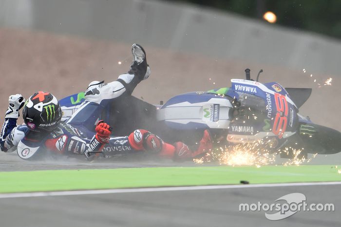 Jorge Lorenzo, Yamaha Factory Racing accidente
