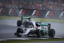 Lewis Hamilton, Mercedes AMG F1 W07 and Nico Rosberg, Mercedes AMG Petronas F1 W07