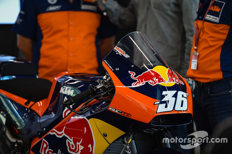 La moto KTM MotoGP, detalle