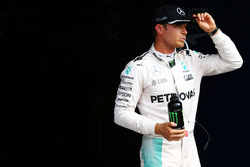 Nico Rosberg, Mercedes AMG F1 in qualifying parc ferme