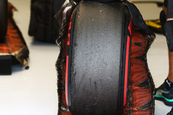 Mercedes AMG F1 Pirelli tyre in a blanket
