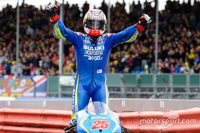 GAnador de la carrera Maverick Viñales, Team Suzuki MotoGP