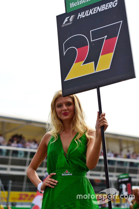 Gridgirl für Nico Hulkenberg, Sahara Force India F1