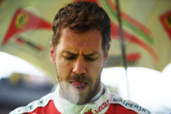 Sebastian Vettel, Ferrari on the grid