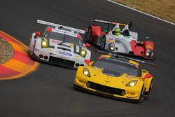 #3 Corvette Racing Chevrolet Corvette C7.R: Antonio Garcia, Jan Magnussen, #912 Porsche Team North America Porsche 911 RSR: Earl Bamber, Frédéric Makowiecki, #8 Starworks Motorsports ORECA FLM09: Renger van der Zande, Alex Popow