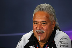 Dr. Vijay Mallya, propriétaire Sahara Force India F1 Team lors de la conférence de presse de la FIA