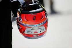 El casco de Romain Grosjean, Haas F1 Team VF-16