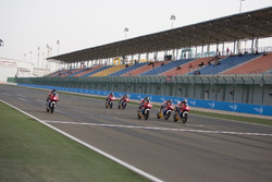 Momen jelang finish di Sirkuit Losail