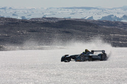 Lucas di Grassi drives on the Arctic ice cap