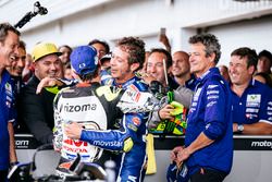 Valentino Rossi, Yamaha Factory Racing, troisième, et Cal Crutchlow, Team LCR Honda, deuxième