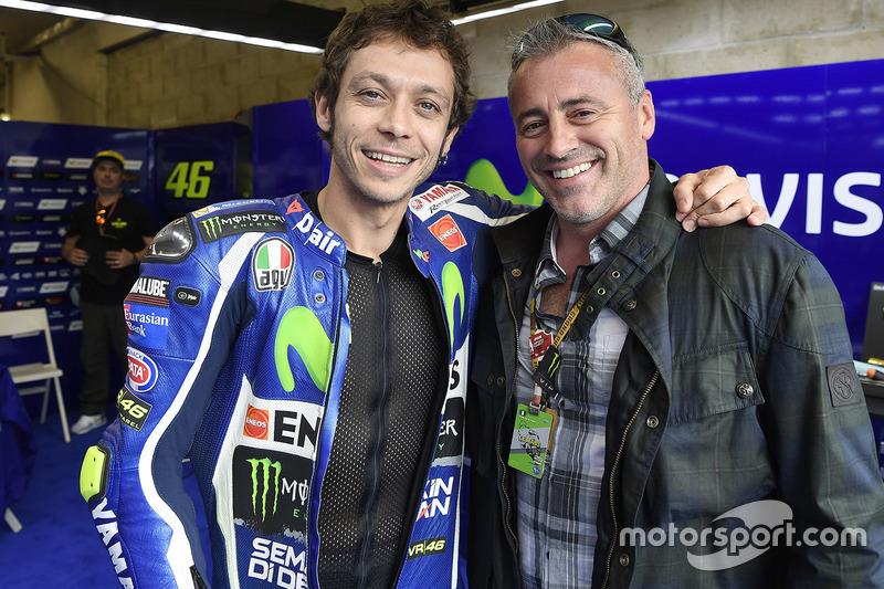 Valentino Rossi, Yamaha Factory Racing, avec Matt Leblanc