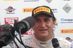 Alex Zanardi, BMW Team Italia, con i giornalisti