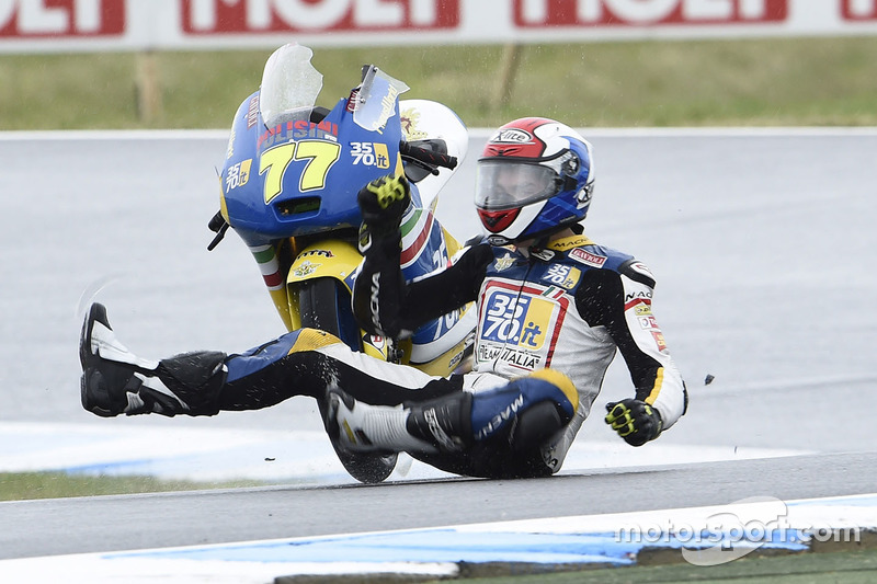 1. Аварія Лоренцо Петрарка, 3570 Team Italia